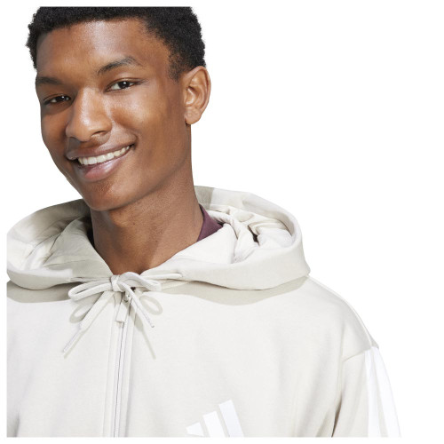 Adidas Ανδρική ζακέτα Essentials 3-Stripes Fleece Full-Zip Hoodie